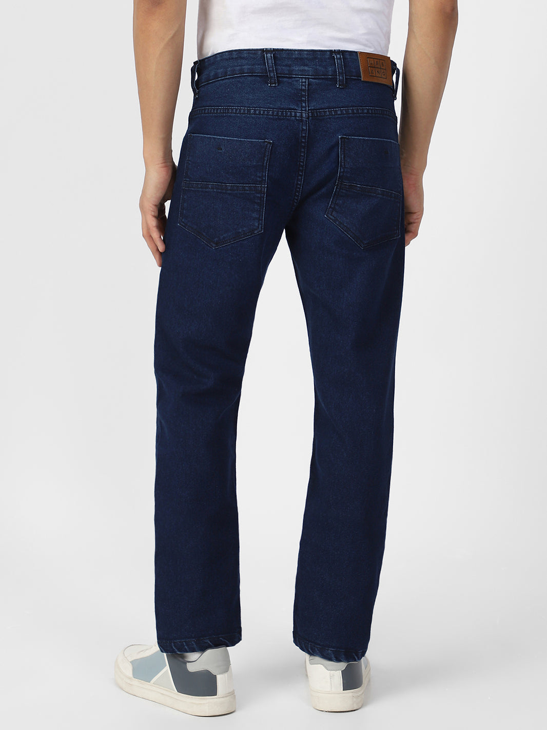 Men's Regular Fit Washed Jeans Stretchable