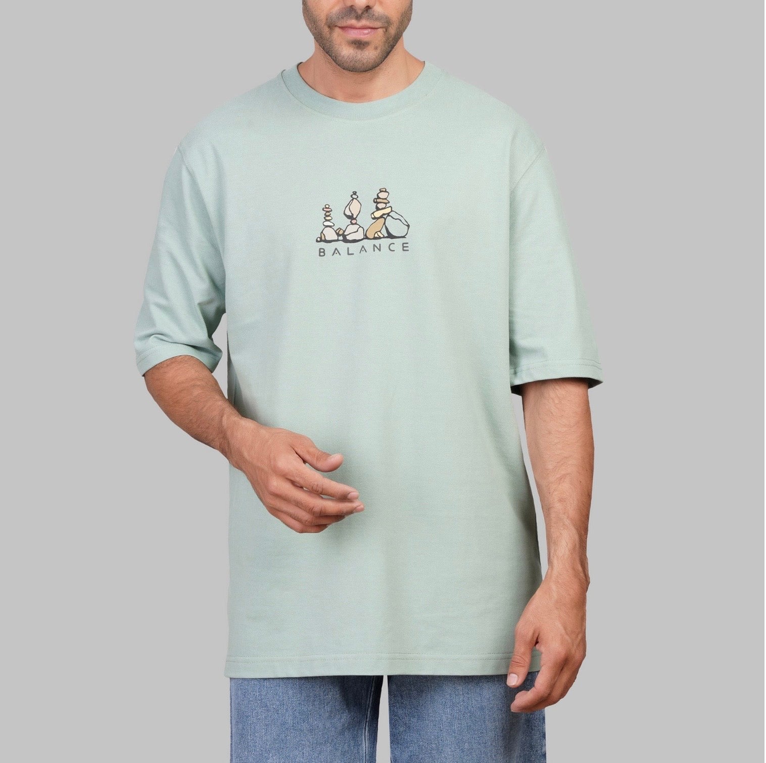 Oversized Cotton T-Shirt with Graphic Detail